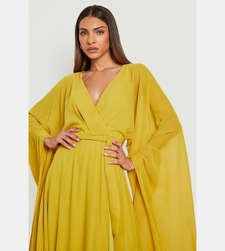 Boohoo chartreuse chiffon - chartreuse,