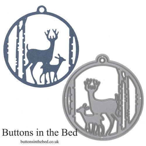 Christmas stag fawn bauble - christmas,