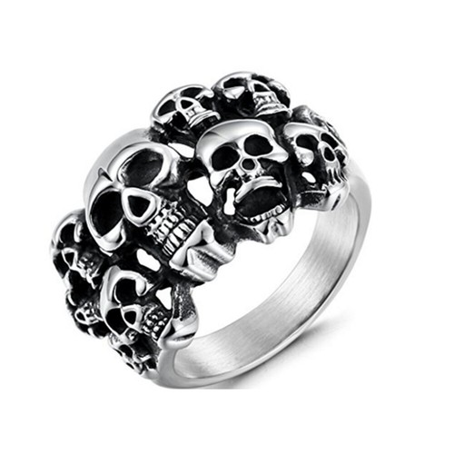 Gothic stainless steel ring - gothic,