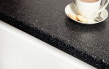 Black quartz stone laminate - black,