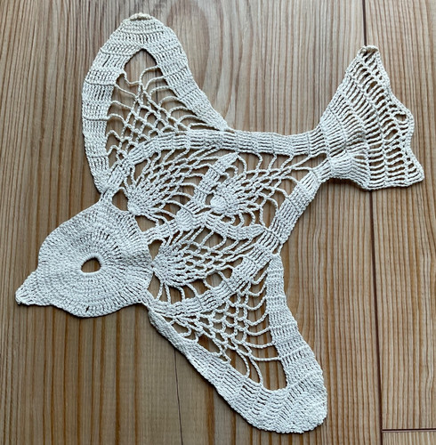 Vintage crochet bird - crochet, doily
