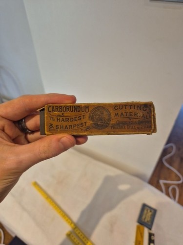 Vintage carborundum sharpening - carborundum,