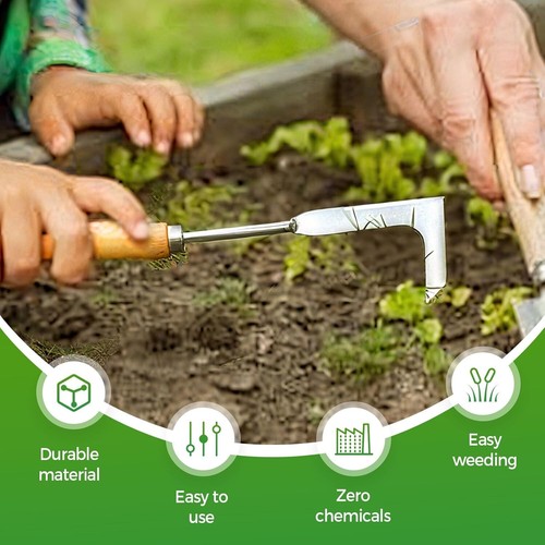 Gap weeding tool - ,, l-shaped
