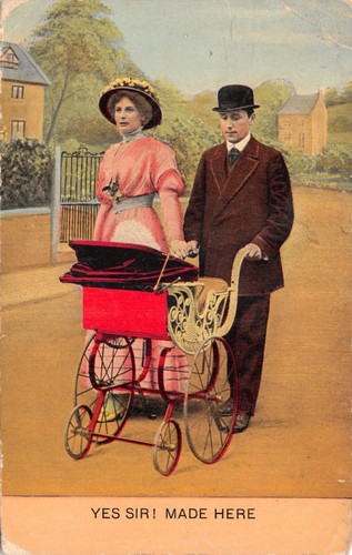 Old bamforth series postcard - bamforth,
