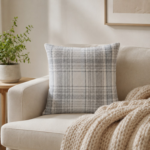 Grey tartan check - grey,