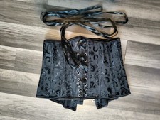 Black silky lace - black,