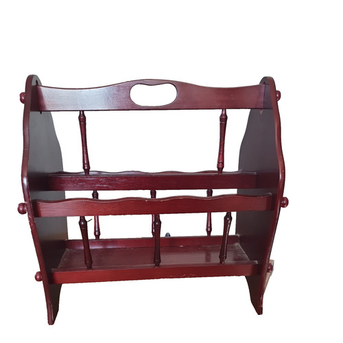 Vintage wooden magazine rack - wooden,