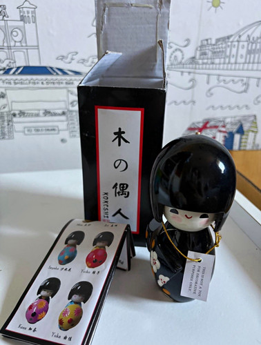 Japanese kokeshi wooden doll - japanese,