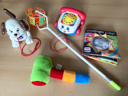 Fisher price pull along dog - fisher,