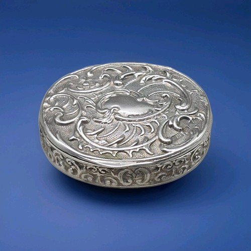Antique sterling silver oval - sterling,
