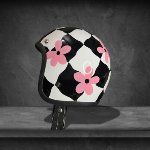 Slimhead retro flower helmet - retro,