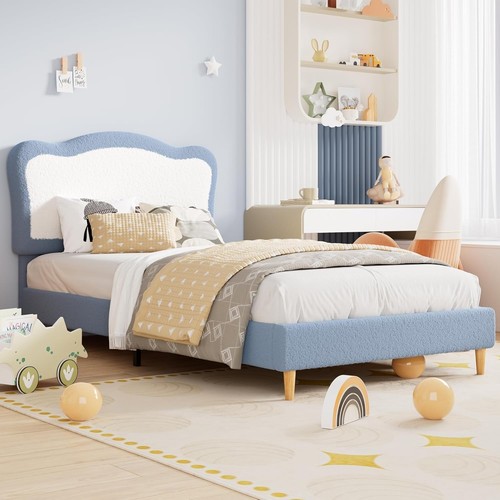 Kids wood bed frame - bed,