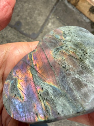 Labradorite crystal purple - labradorite,