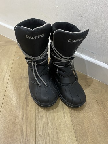Campari black snow boots - black, size