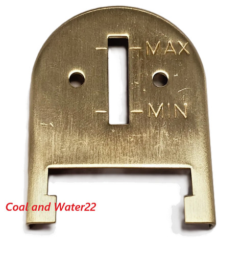 Brass boiler back plate - plate, for
