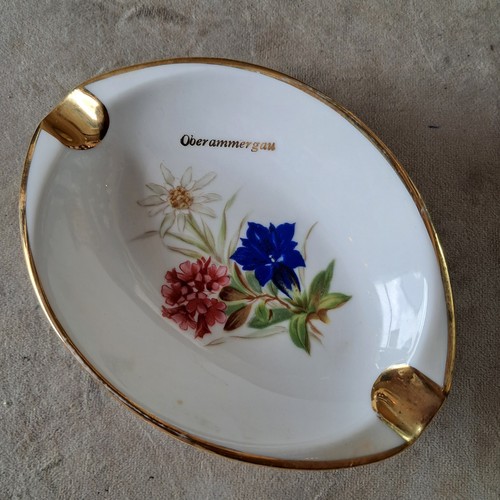 Vintage bone china ashtray - bone,