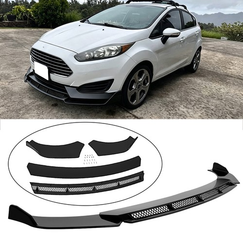 Gloss black front bumper lip - gloss,