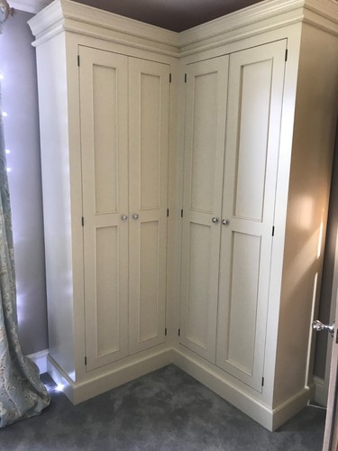 Wardrobe painted corner - wardrobe,