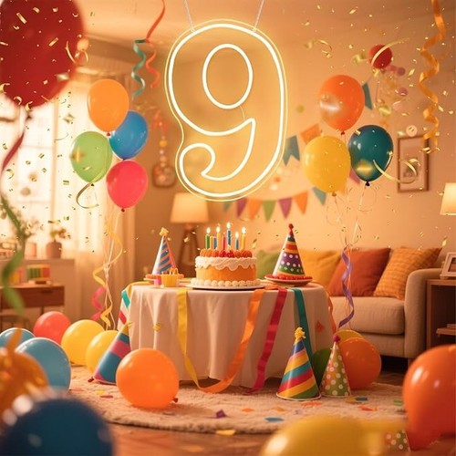 Light number led letters - light, up
