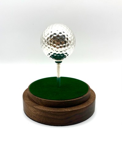 Sterling silver golf ball - sterling,