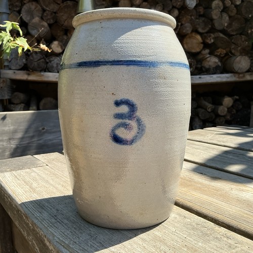 Antique blue painted - painted, 3