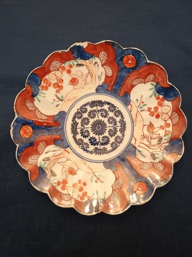 Antique porcelain plate - 1/2",