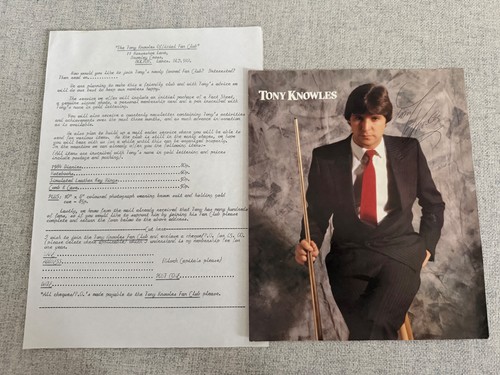 Tony knowles signed snooker - knowles,
