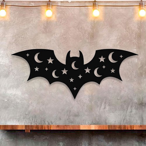 Halloween bat metal wall art - metal,