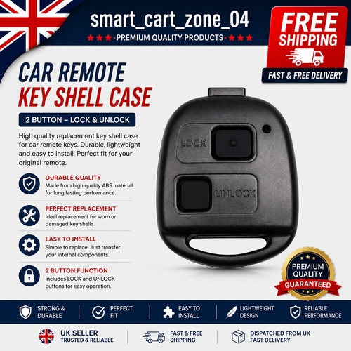 Button remote key fob - key, case