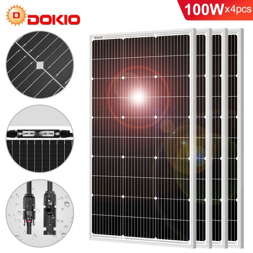 Dokio 400w hard glass solar