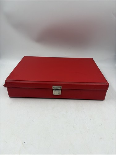 Red vinyl storage carry - red, case