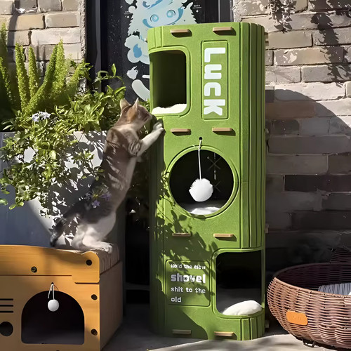 Cat tree climbing frame - cat,