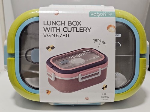 Lunch box with cutlery - with, 1.1l