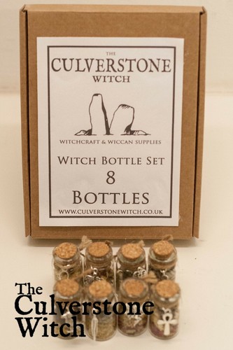 Witch bottles box - set, 8
