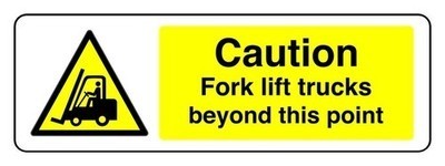 Caution fork lift - caution,