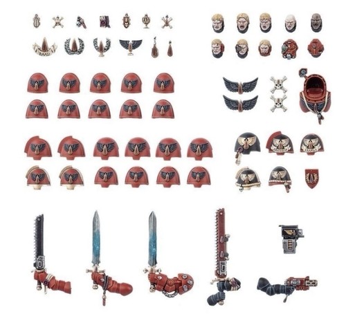 Blood angels upgrade sprue - angels, 40k