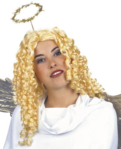 Angel wig with curled - wig, locks