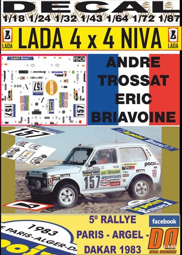 Decal lada niva - niva, 4x4
