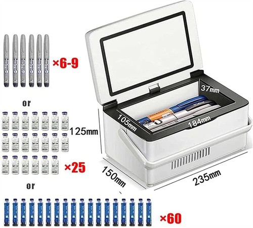 Portable insulin cool box - portable,