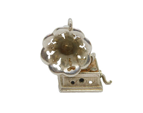 Sterling silver gramophone - sterling,
