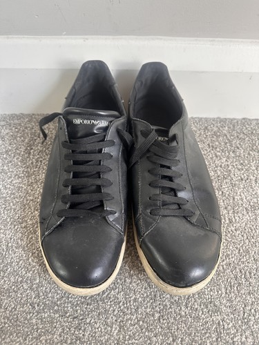 Emporio armani black trainers - emporio,