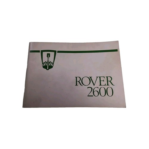 Rover 2600 owners manual - 2600,