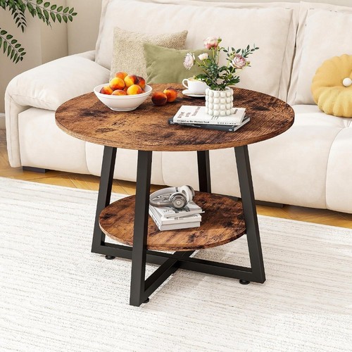 Round coffee table with - coffee,
