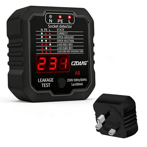 Lcd socket tester 240v - socket,