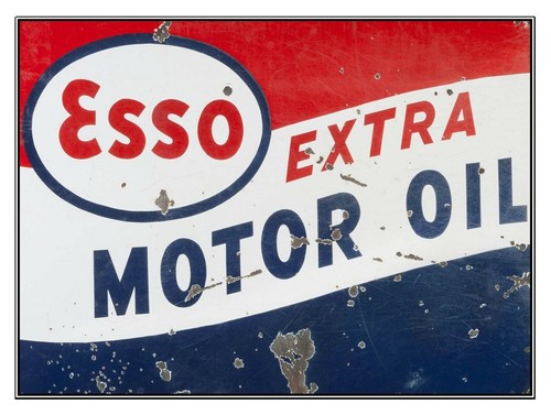 Esso motor oil aluminium - motor,