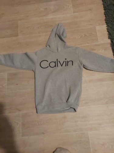 Calvin klein boys hoodie grey - klein,
