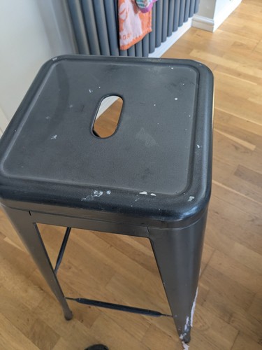 Tolix style stool used - used, for