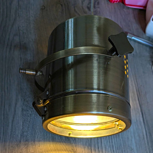 Industrial brushed brass metal - industrial,