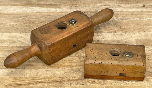 Vintage wooden screw box - vintage,