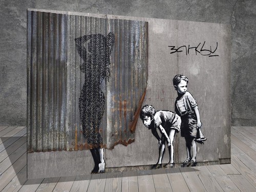 Banksy dismaland shower - banksy,